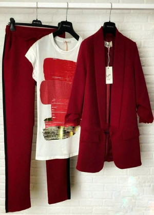 Костюм (пиджак, футболка и брюки) 20607802