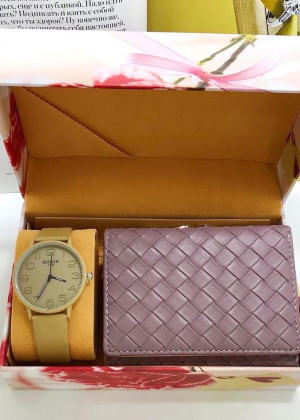 Подарочный набор часы, кошелёк + пакет 20632823
