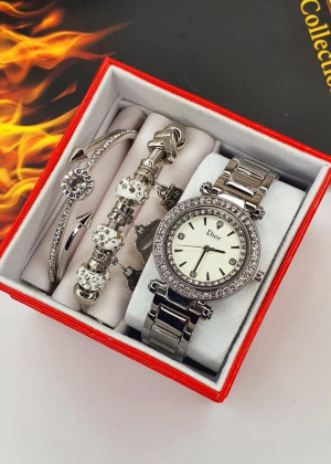 Подарочный набор часы, 2 браслета и коробка 20635967