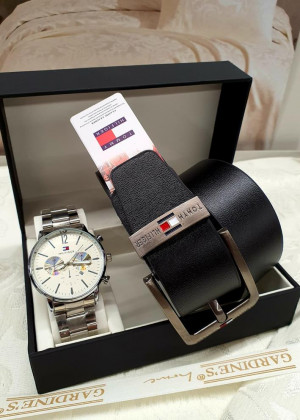 Подарочный набор часы, ремень и коробка 20636407