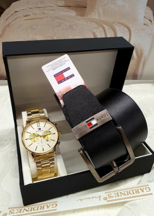 Подарочный набор часы, ремень и коробка 20636408