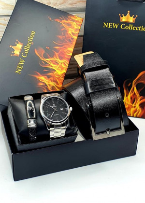 Подарочный набор часы, браслет, ремень и коробка 20637418