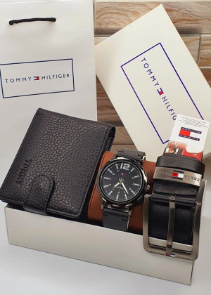 Подарочный набор часы, ремень, кошелёк  и коробка 20639442