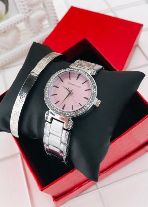 Подарочный набор для женщин часы, браслет + коробка #21151254