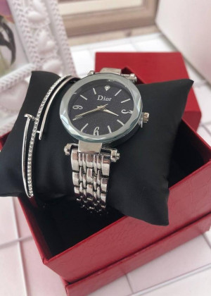 Подарочный набор для женщин часы, браслет + коробка 21151263