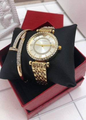 Подарочный набор для женщин часы, браслет + коробка #21151270