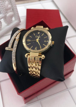 Подарочный набор для женщин часы, браслет + коробка 21177592