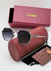 Набор женские солнцезащитные очки, коробка, чехол + салфетки