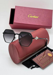 Набор женские солнцезащитные очки, коробка, чехол + салфетки