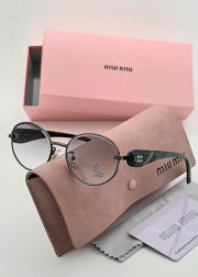 Набор женские солнцезащитные очки, коробка, чехол + салфетки