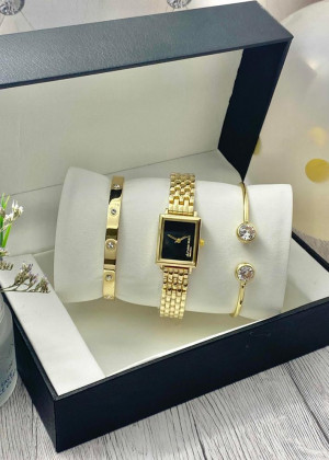 Подарочный набор для женщин часы, 2 браслета + коробка 23245196