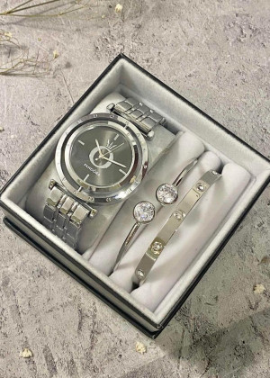 Подарочный набор для женщин часы, 2 браслета + коробка 23304729