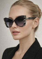 Набор женские солнцезащитные очки, коробка, чехол + салфетки