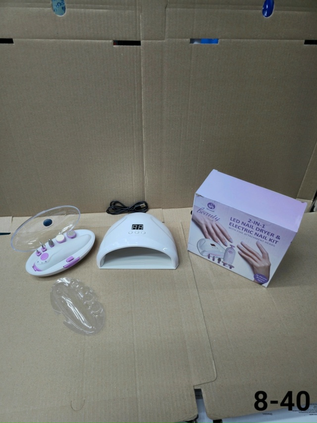 Набор ультрафиолетовой лампы и аппарата для маникюра с насадками 23157877